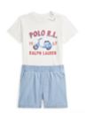 Baby Boys Logo Cotton T-Shirt & Chambray Short Set
