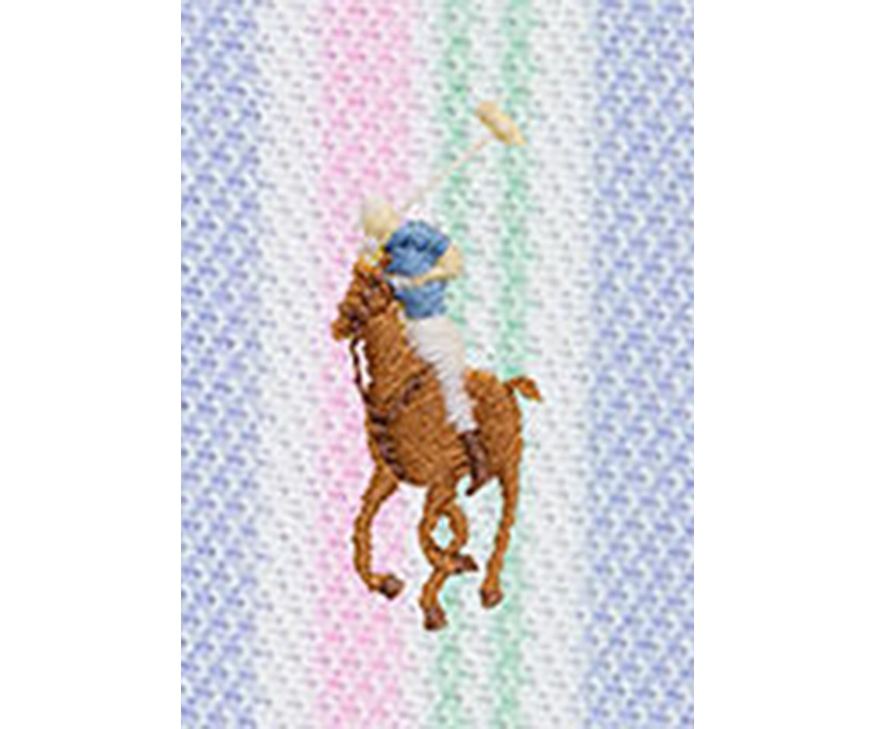 Baby Boys Striped Oxford Mesh Polo Bodysuit