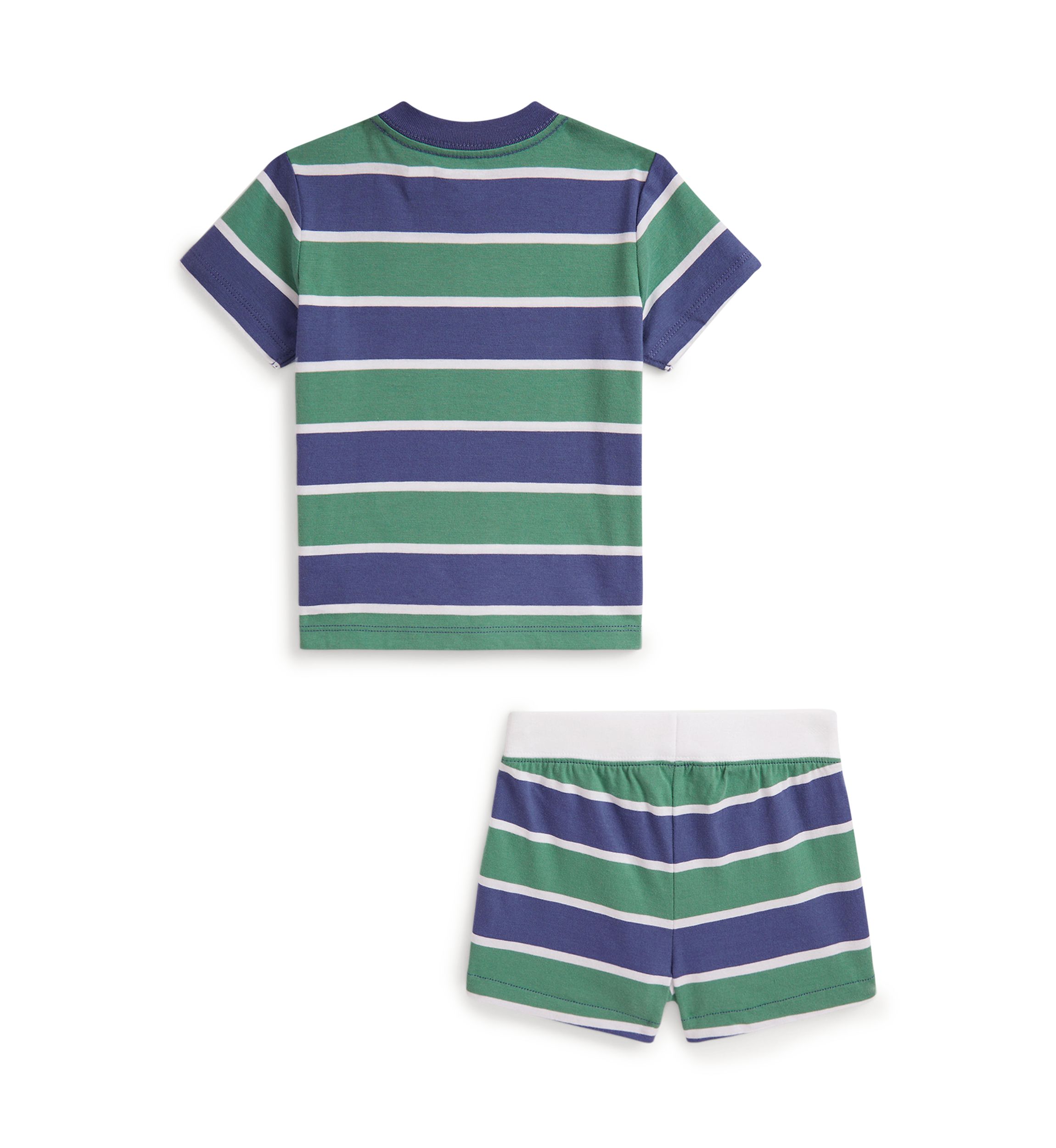 Baby Boys Polo Bear Cotton Jersey T-Shirt and Shorts Set