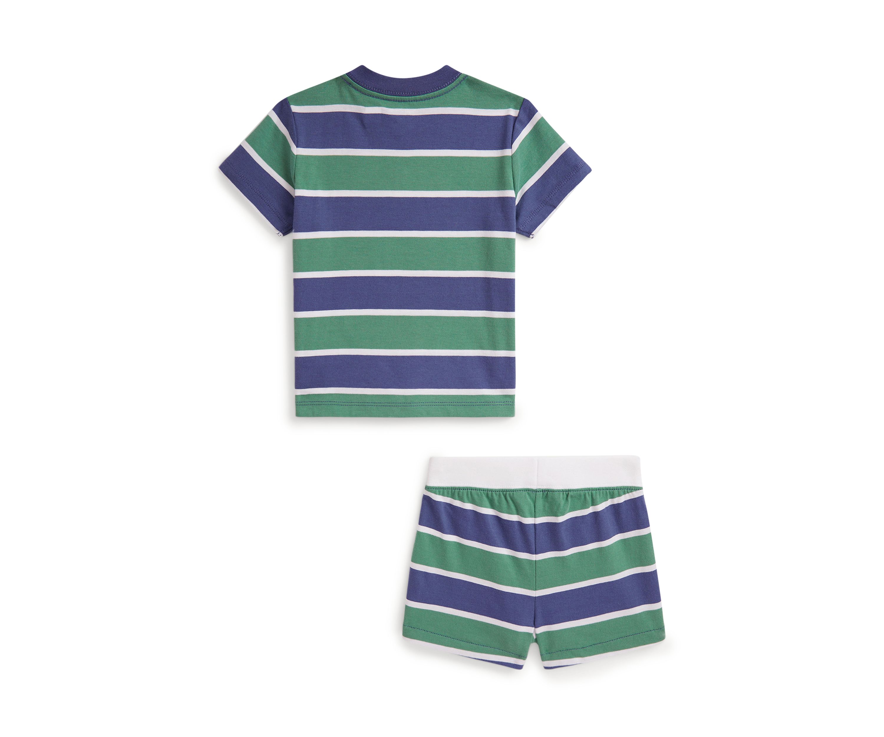 Baby Boys Polo Bear Cotton Jersey T-Shirt and Shorts Set