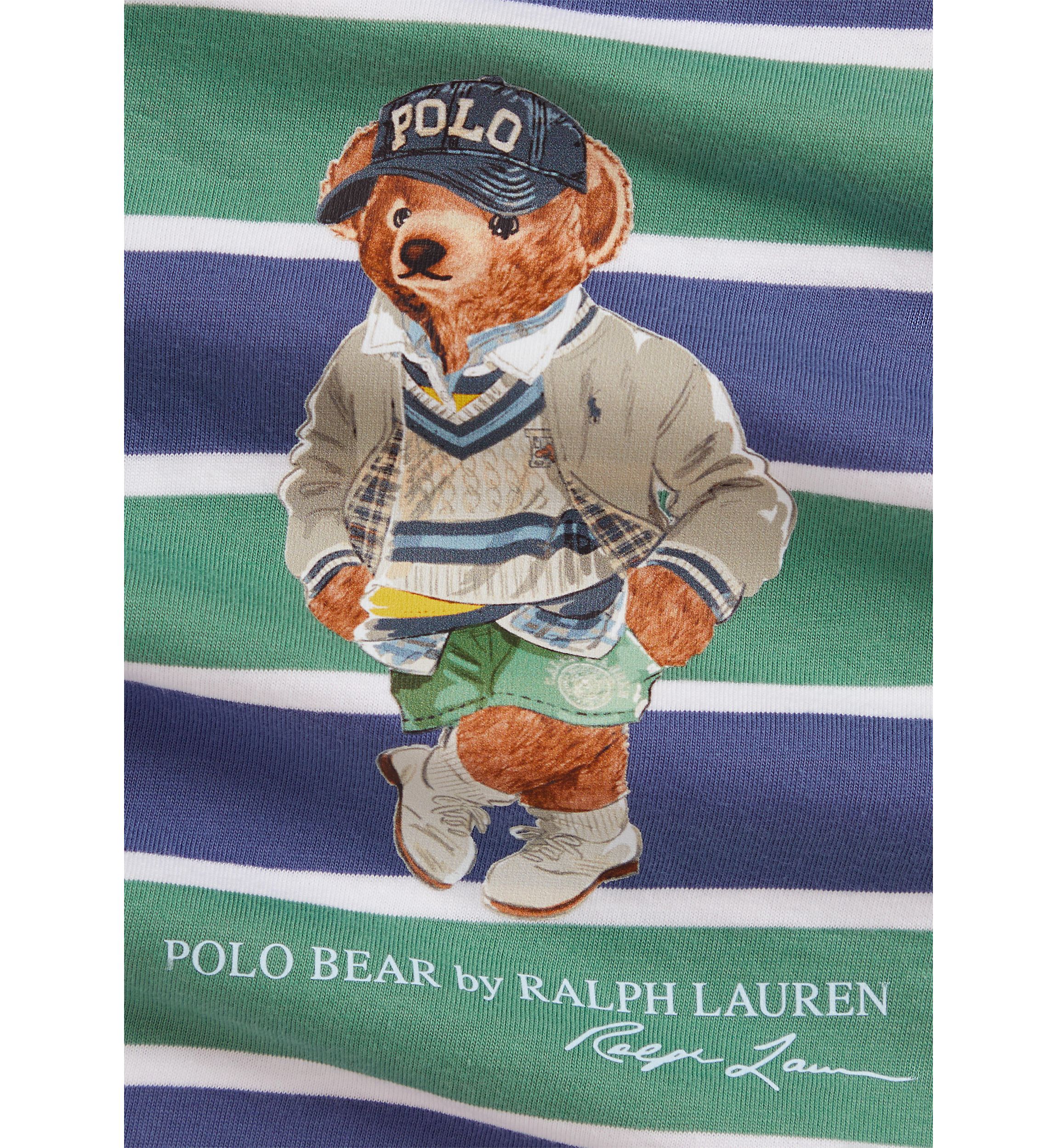 Baby Boys Polo Bear Cotton Jersey T-Shirt and Shorts Set