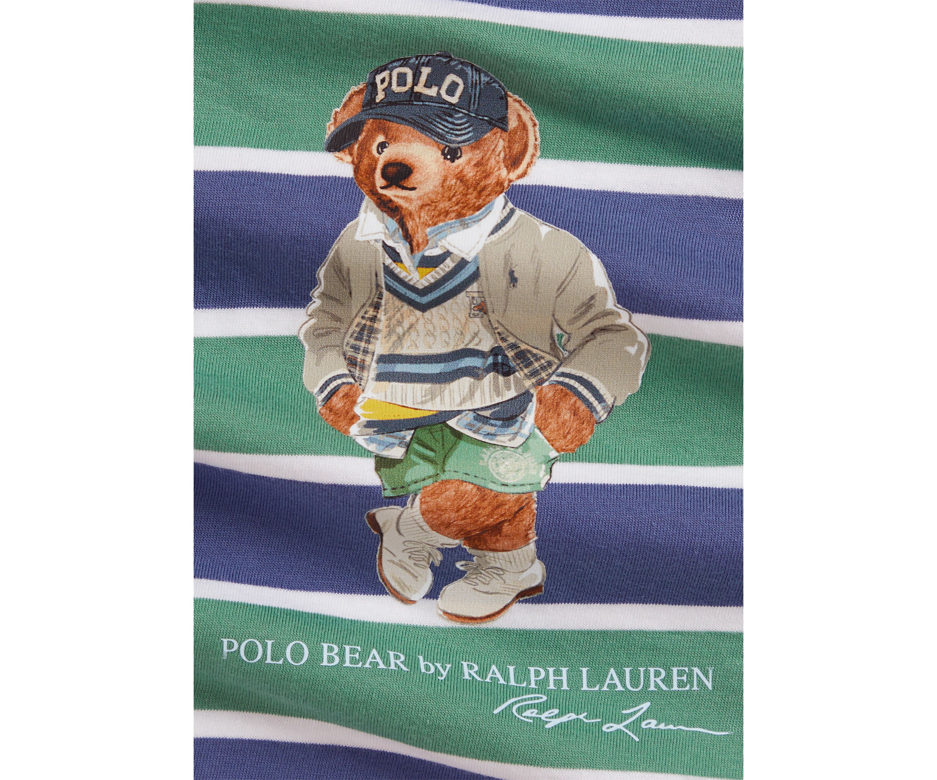 Baby Boys Polo Bear Cotton Jersey T-Shirt and Shorts Set