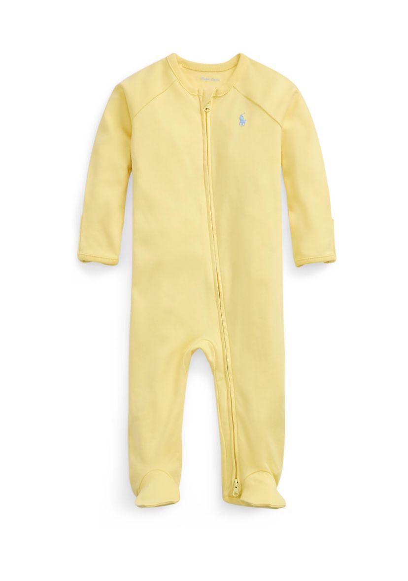 Baby Boys Cotton Interlock Footed Coverall