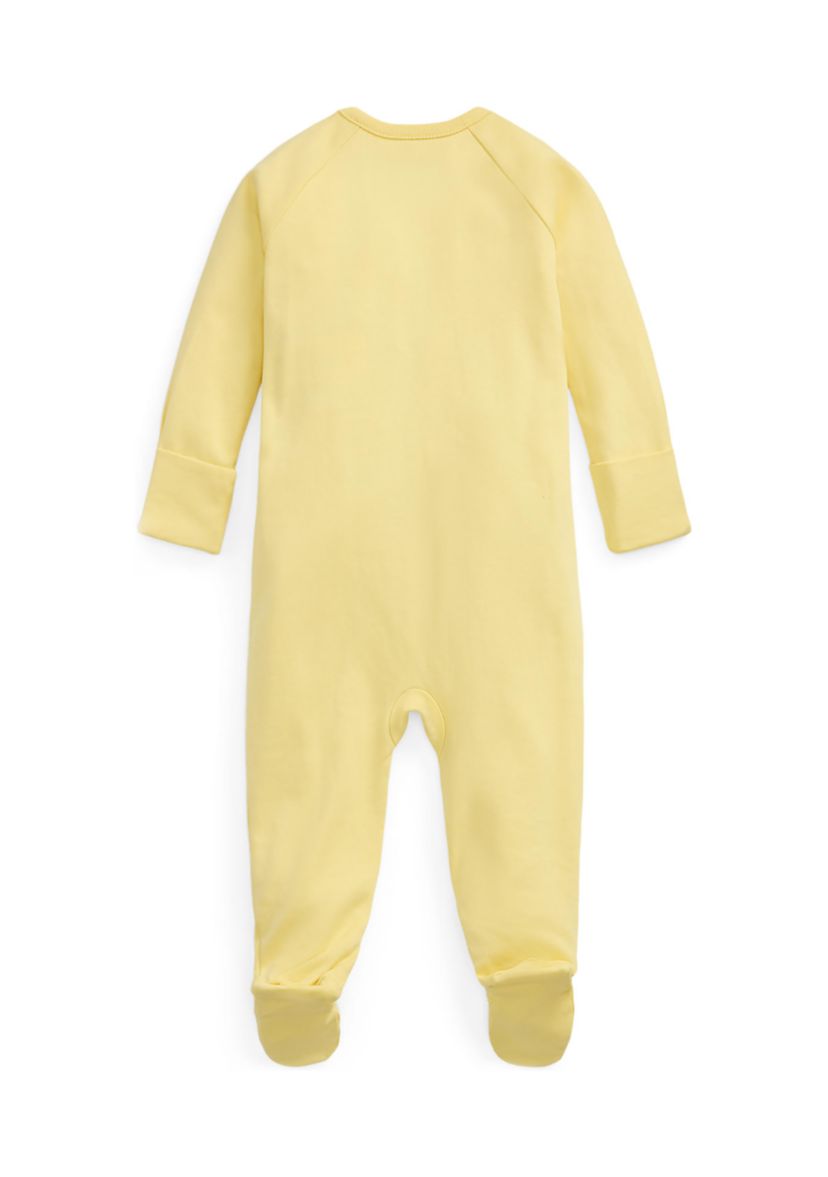 Baby Boys Cotton Interlock Footed Coverall