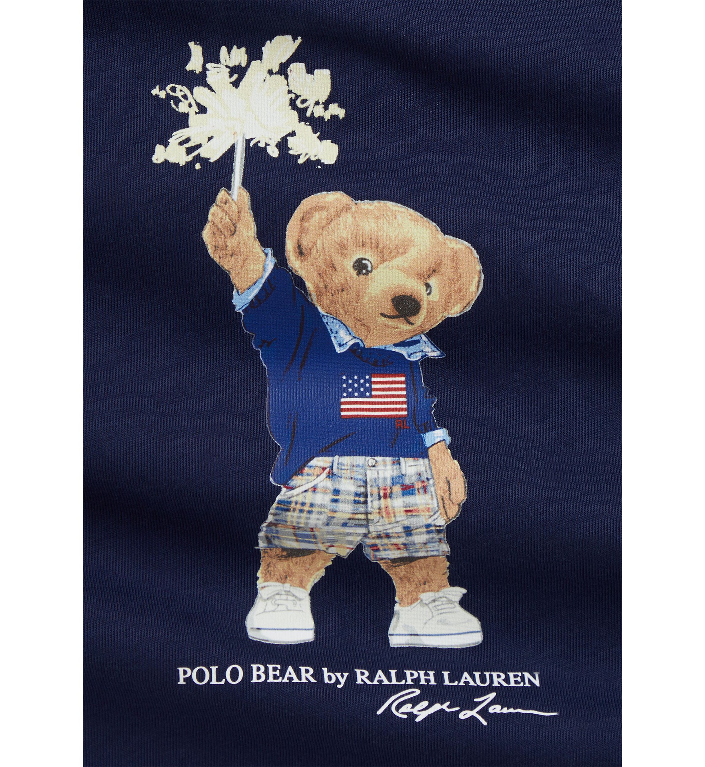 Baby Boys Polo Bear Cotton Jersey Shortall
