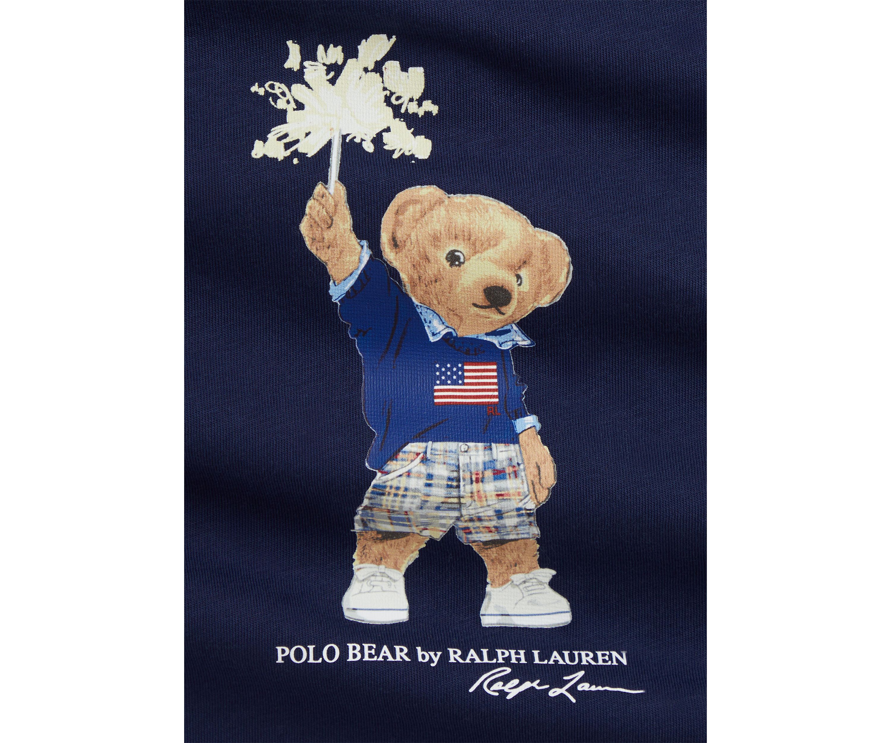 Baby Boys Polo Bear Cotton Jersey Shortall