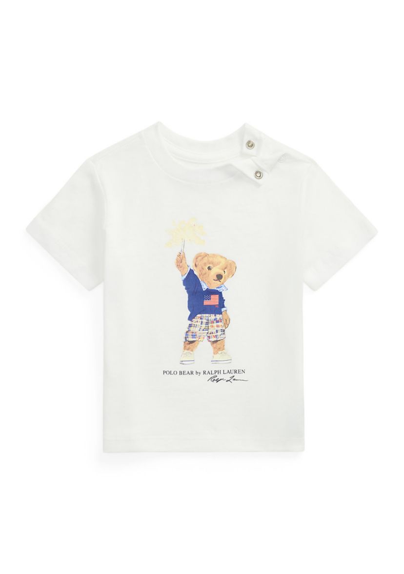 Baby Boys Polo Bear Cotton Jersey Tee
