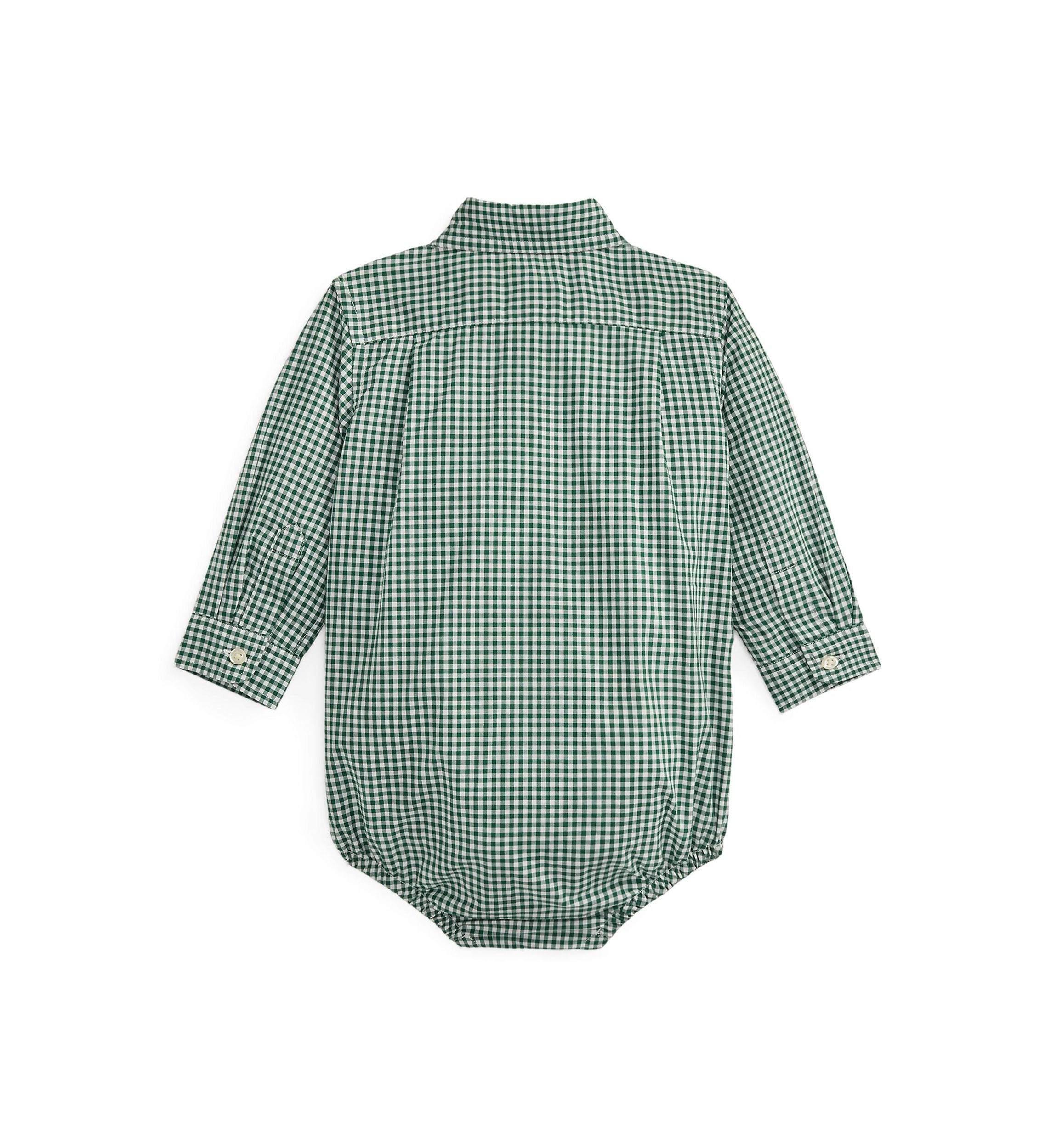 Baby Boys Gingham Cotton Poplin Bodysuit