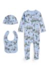 Baby Boys Polo Bear Cotton 3-Piece Gift Set
