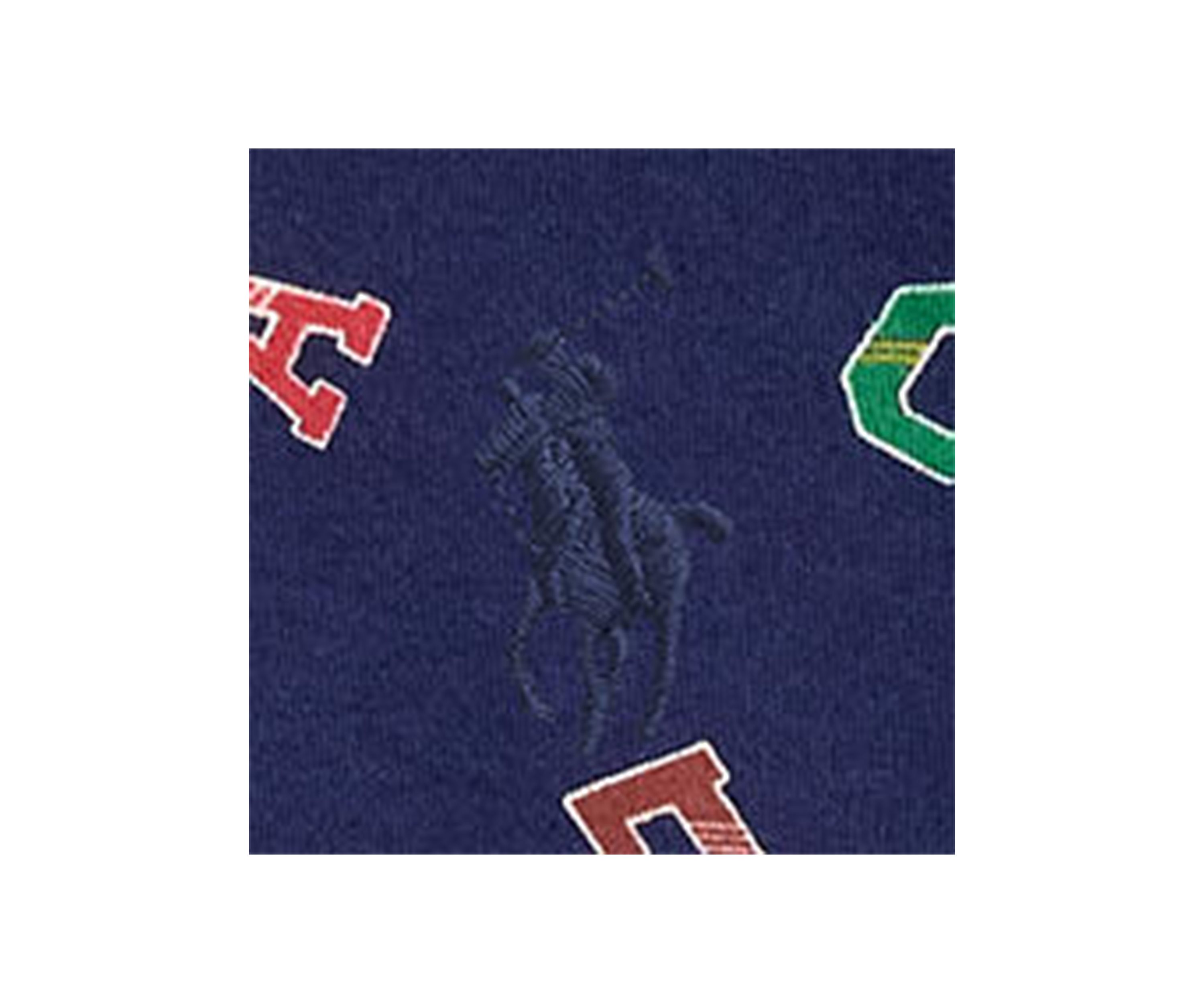 Baby Boys Alphabet Printed Cotton Footed Zip Coverall