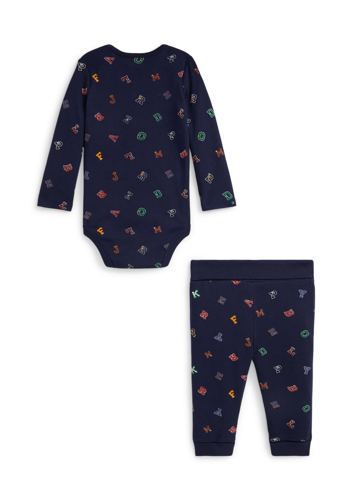 Baby Boys Alphabet Cotton Bodysuit & Pant Set