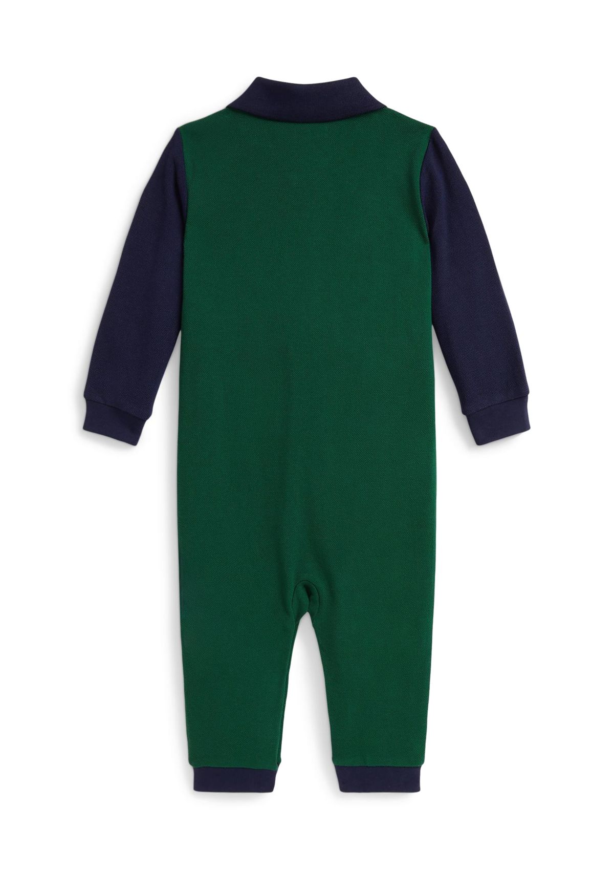 Baby Boys Big Pony Cotton Mesh Polo Coverall