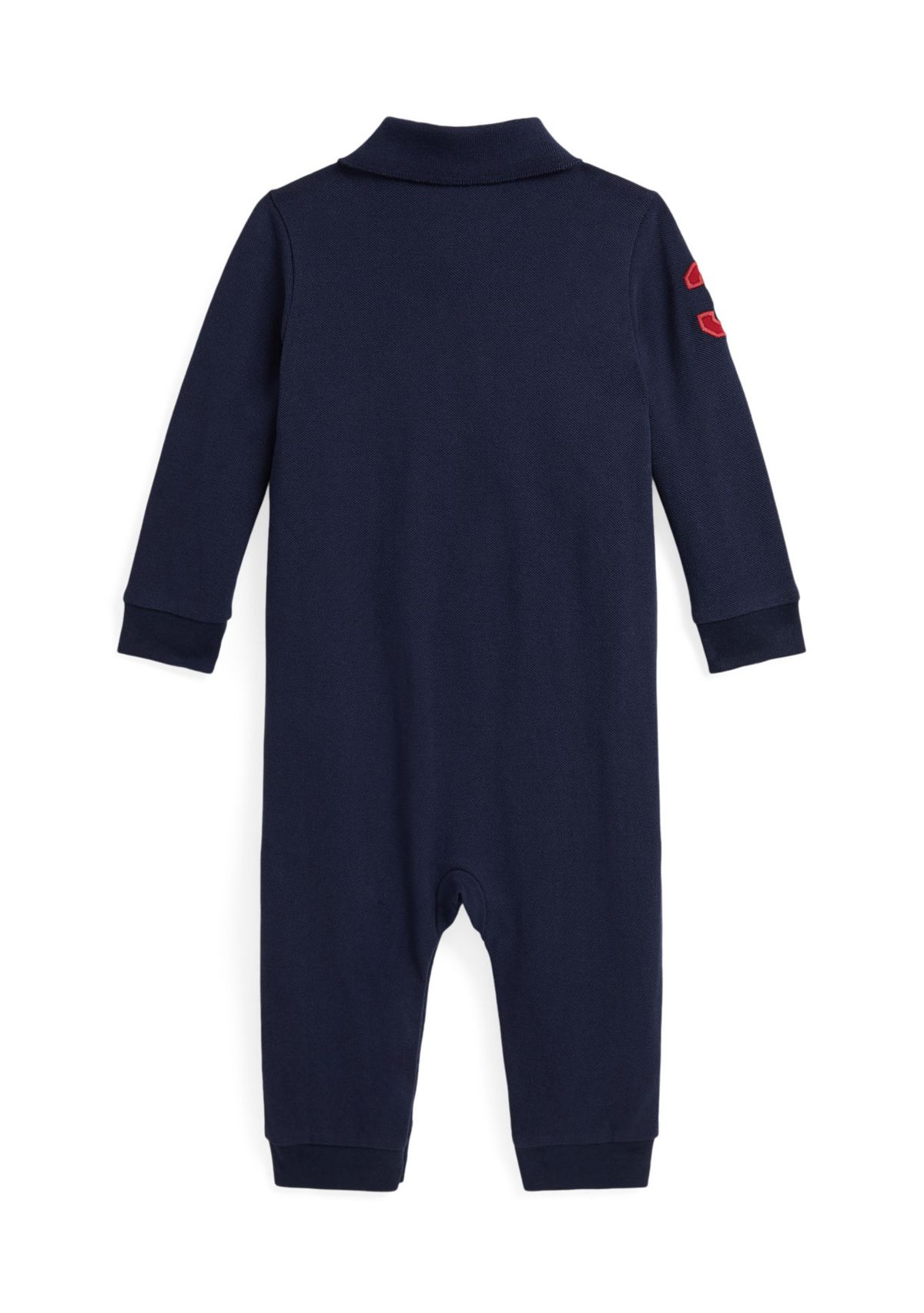 Baby Boys Big Pony Cotton Mesh Polo Coverall