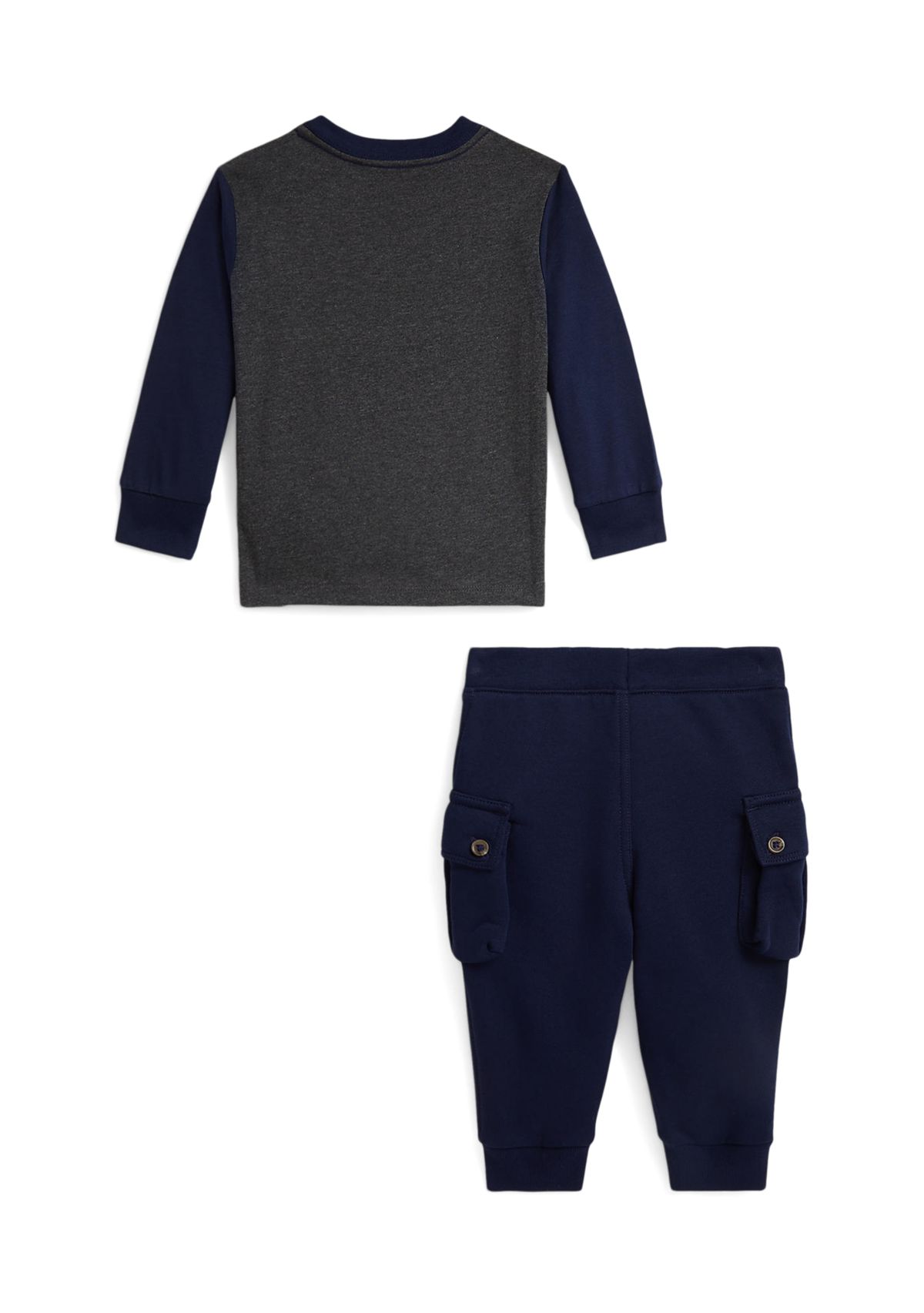 Baby Boys Logo Jersey Tee & Fleece Jogger Pant Set