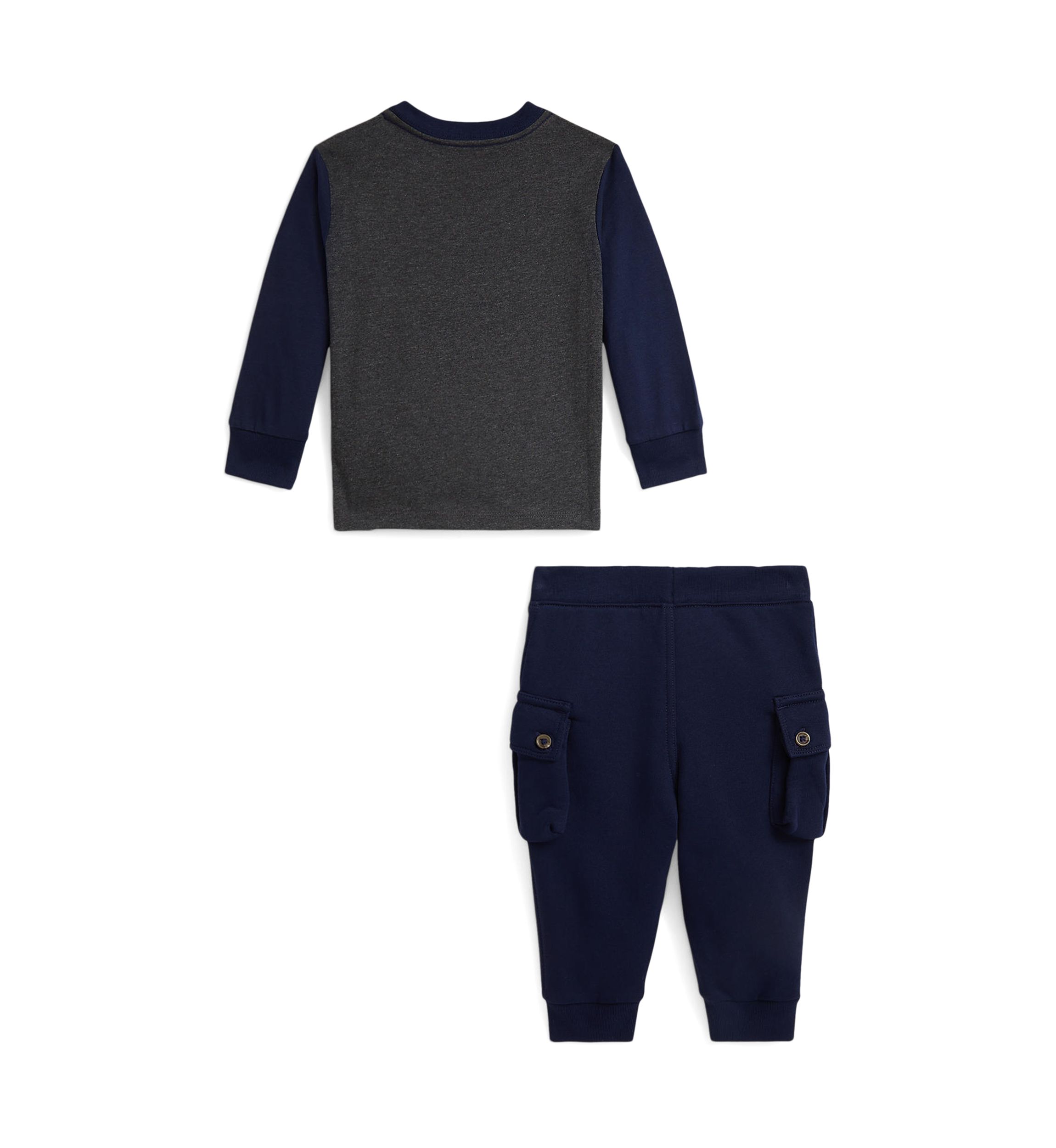 Baby Boys Logo Jersey Tee & Fleece Jogger Pant Set