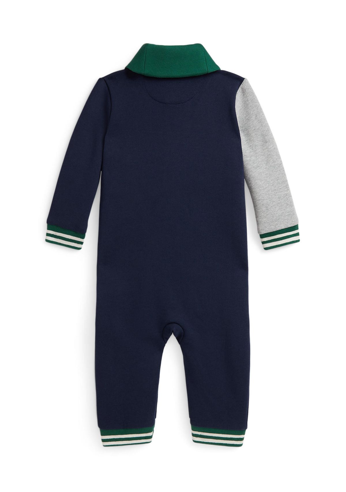 Baby Boys Logo Color Blocked Fleece Coverall