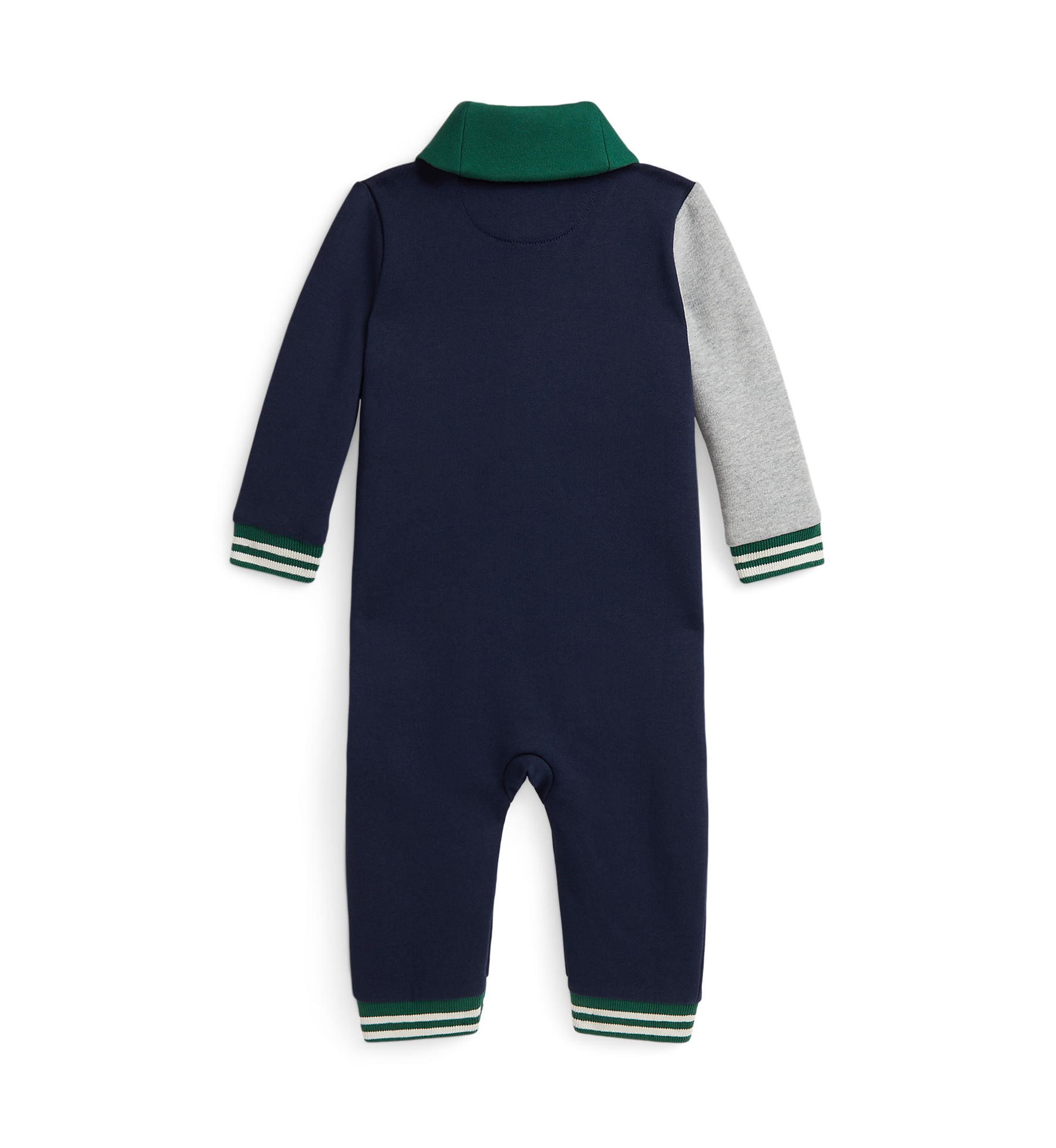 Baby Boys Logo Color Blocked Fleece Coverall