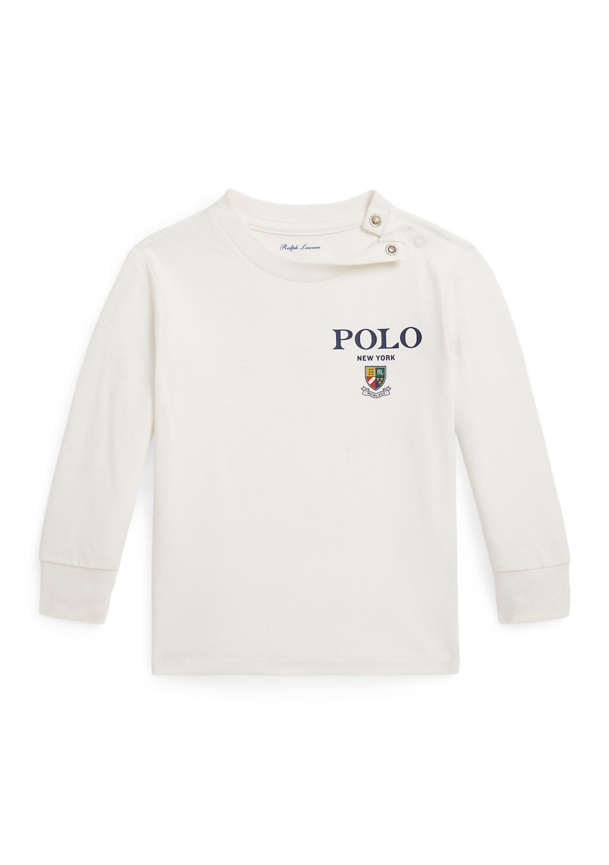 Baby Boys Cotton Jersey Long Sleeve Graphic T-Shirt