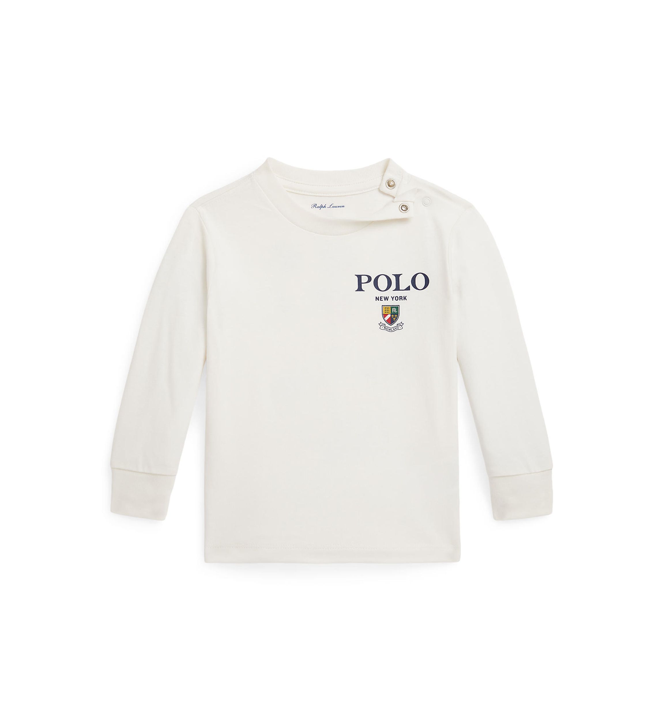 Baby Boys Cotton Jersey Long Sleeve Graphic T-Shirt