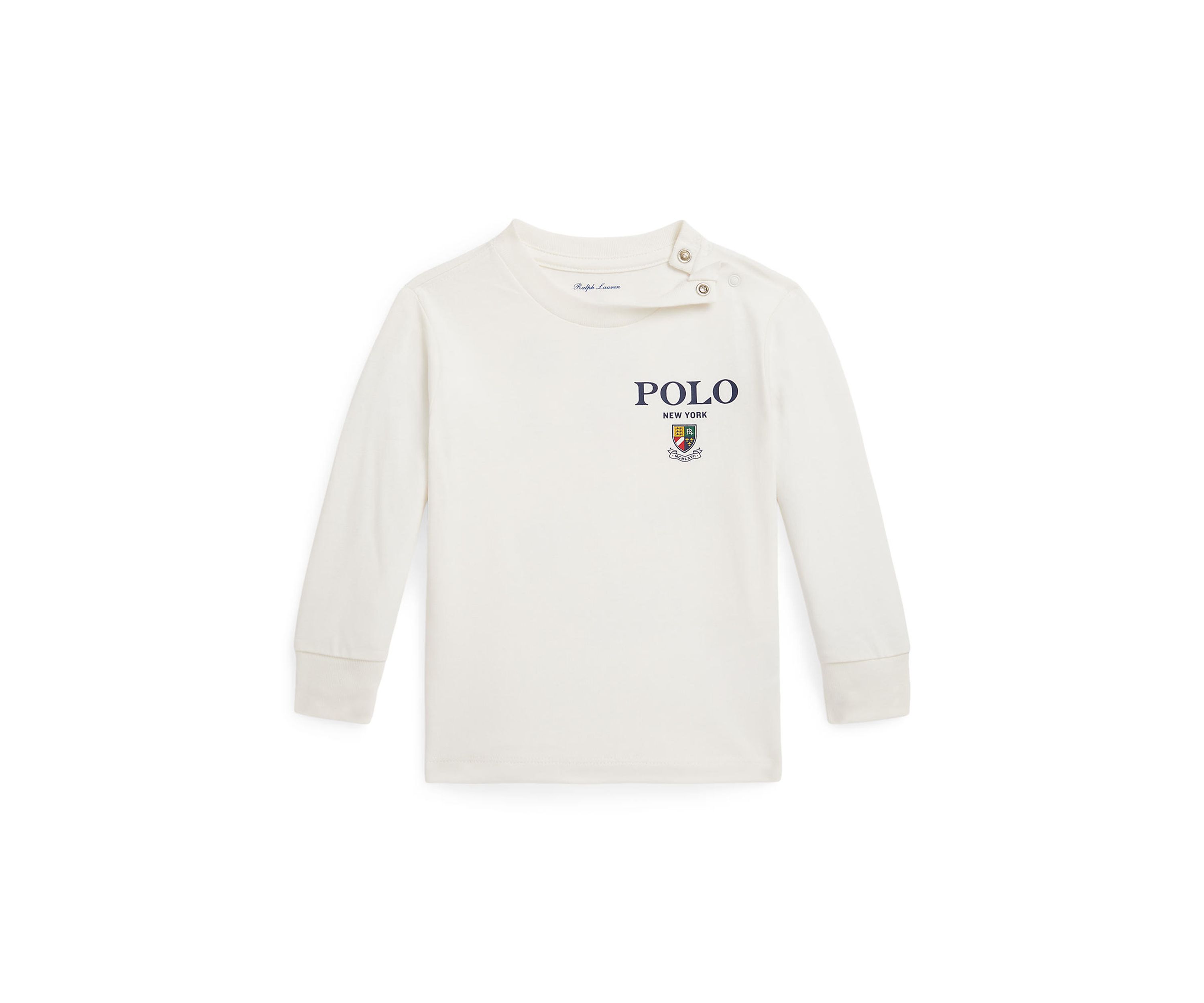 Baby Boys Cotton Jersey Long Sleeve Graphic T-Shirt