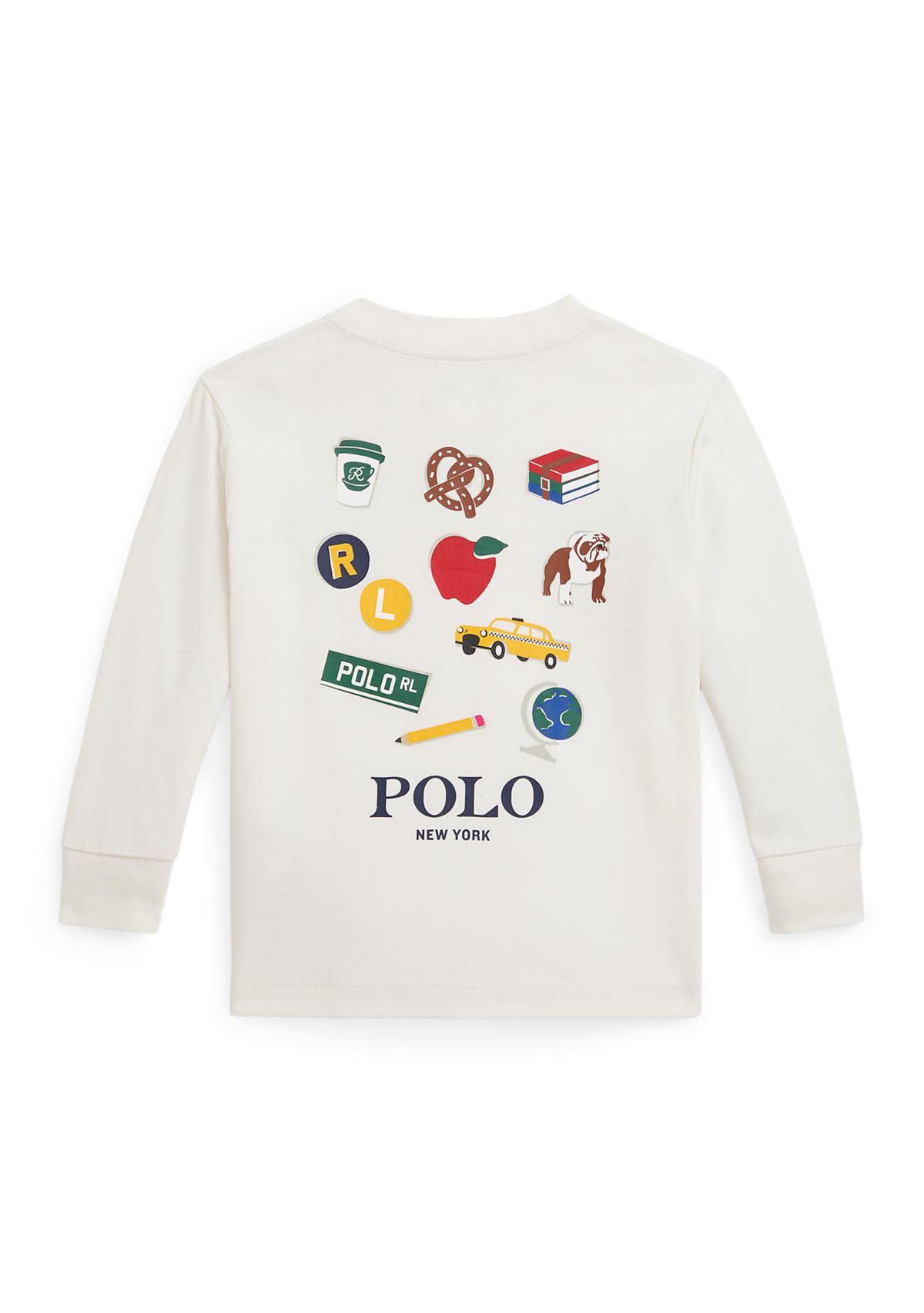 Baby Boys Cotton Jersey Long Sleeve Graphic T-Shirt