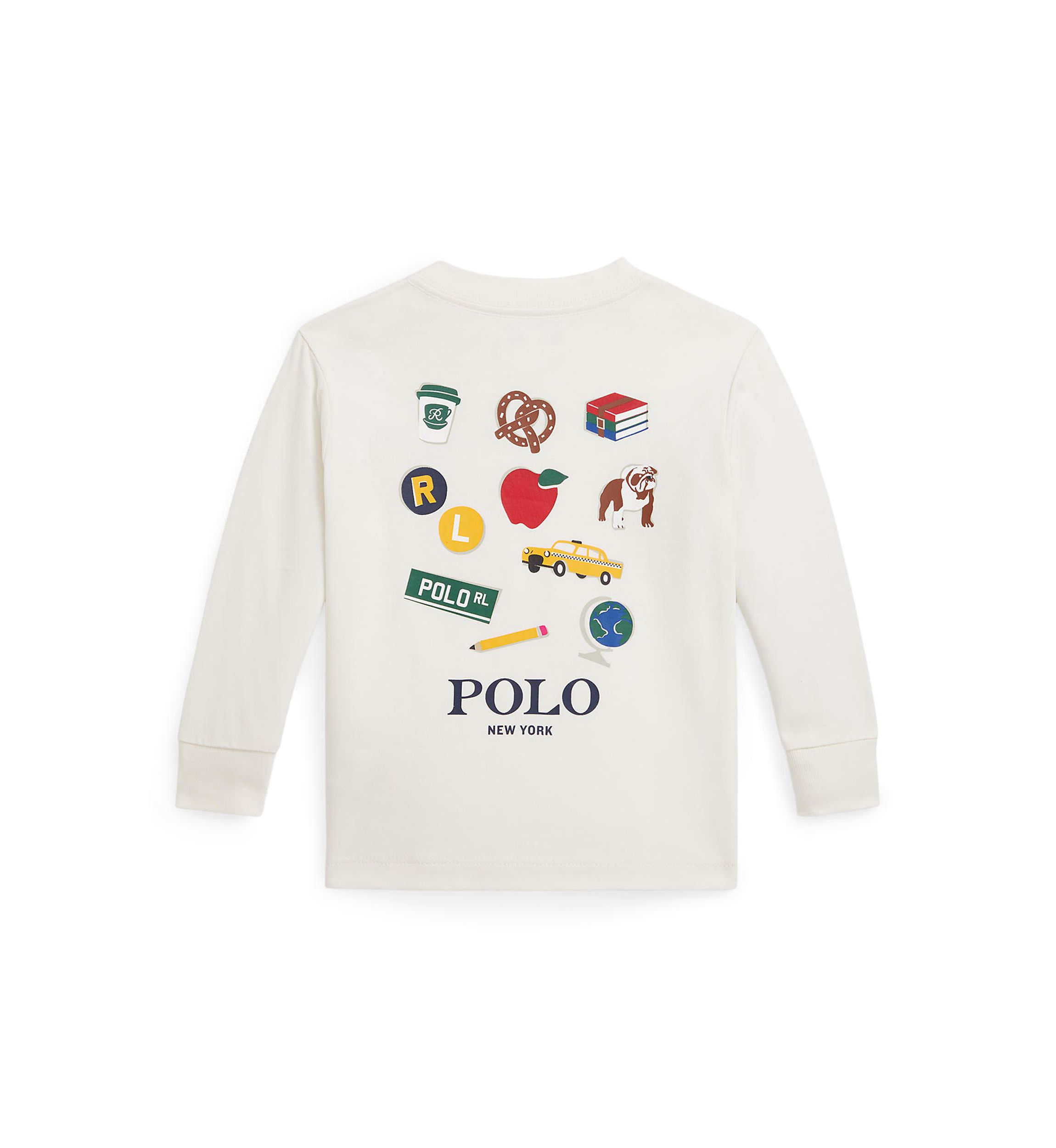 Baby Boys Cotton Jersey Long Sleeve Graphic T-Shirt