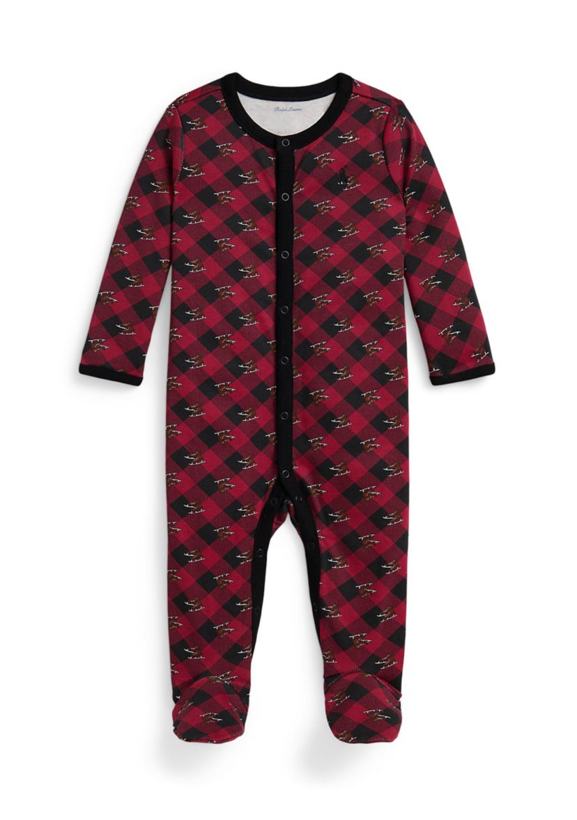 Baby Boys Ice Skate Cotton Interlock Coverall