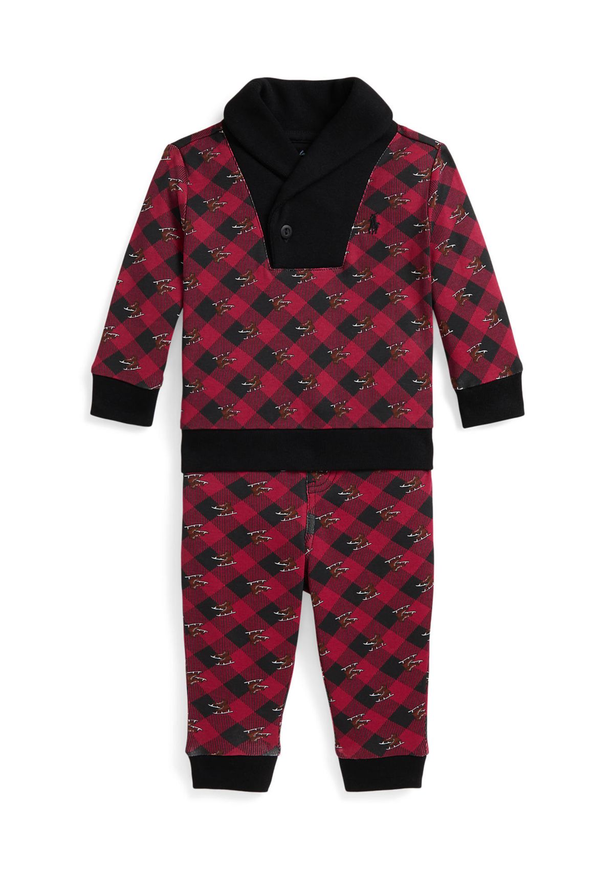 Baby Boys Ice Skate Cotton Pullover & Pant Set