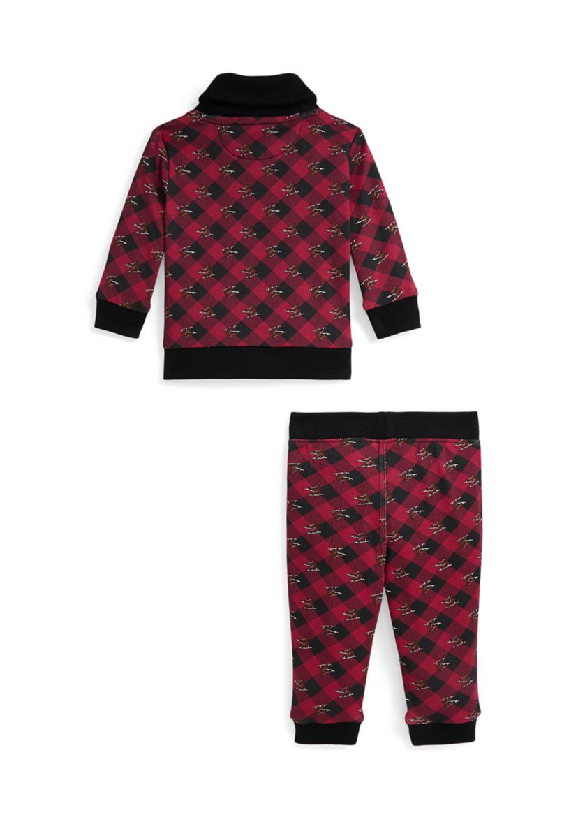 Baby Boys Ice Skate Cotton Pullover & Pant Set
