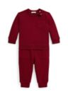 Baby Boys Waffle-Trim Sweatshirt & Jogger Pant Set