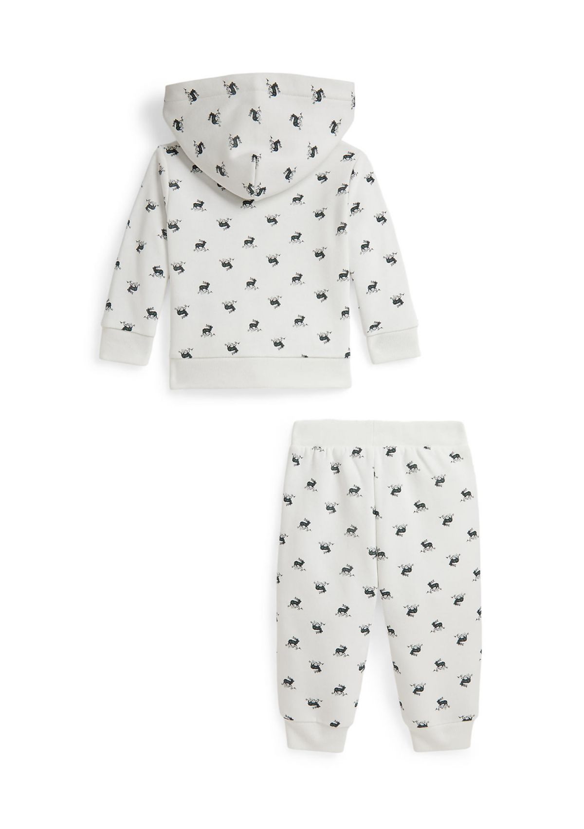 Baby Boys Elk Fleece Full-Zip Hoodie & Pant Set