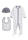 Baby Boys Polo Bear Cotton 3-Piece Gift Set