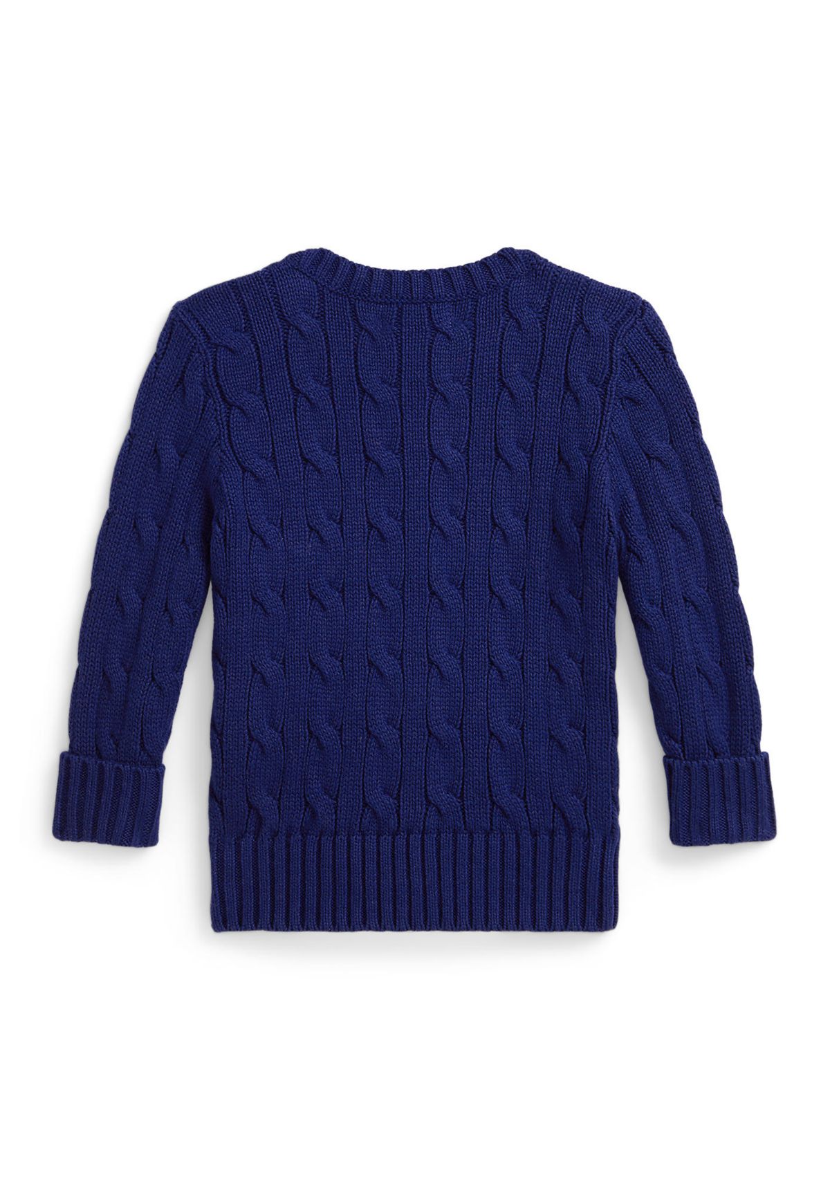 Baby Boys Polo Bear Cable-Knit Cotton Sweater