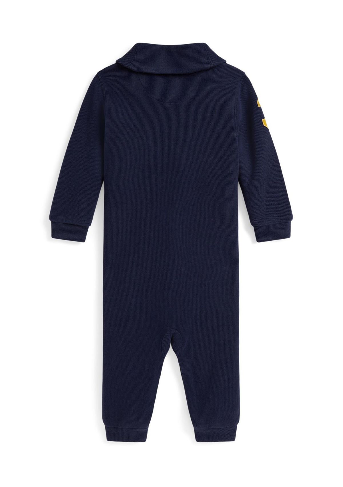Baby Boys Estate Rib Cotton Shawl Coverall
