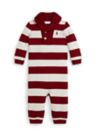 Baby Boys Striped Estate-Rib Cotton Coverall