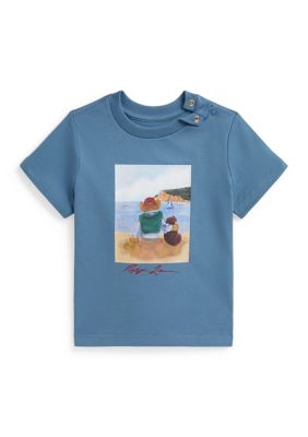 Ralph Lauren Childrenswear Baby Boys Polo Bear Cotton Jersey T-Shirt, 9 Months