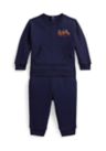 Baby Boys Triple-Pony Fleece Sweatshirt & Pant Set