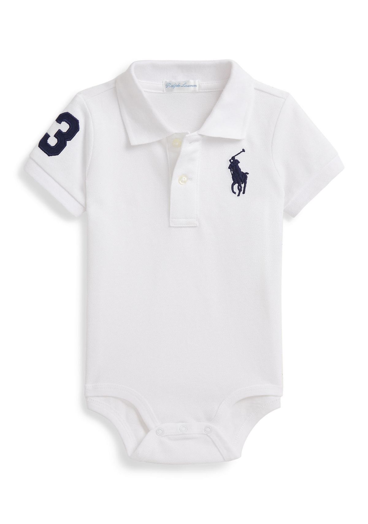 Baby Boys Big Pony Cotton Polo Bodysuit