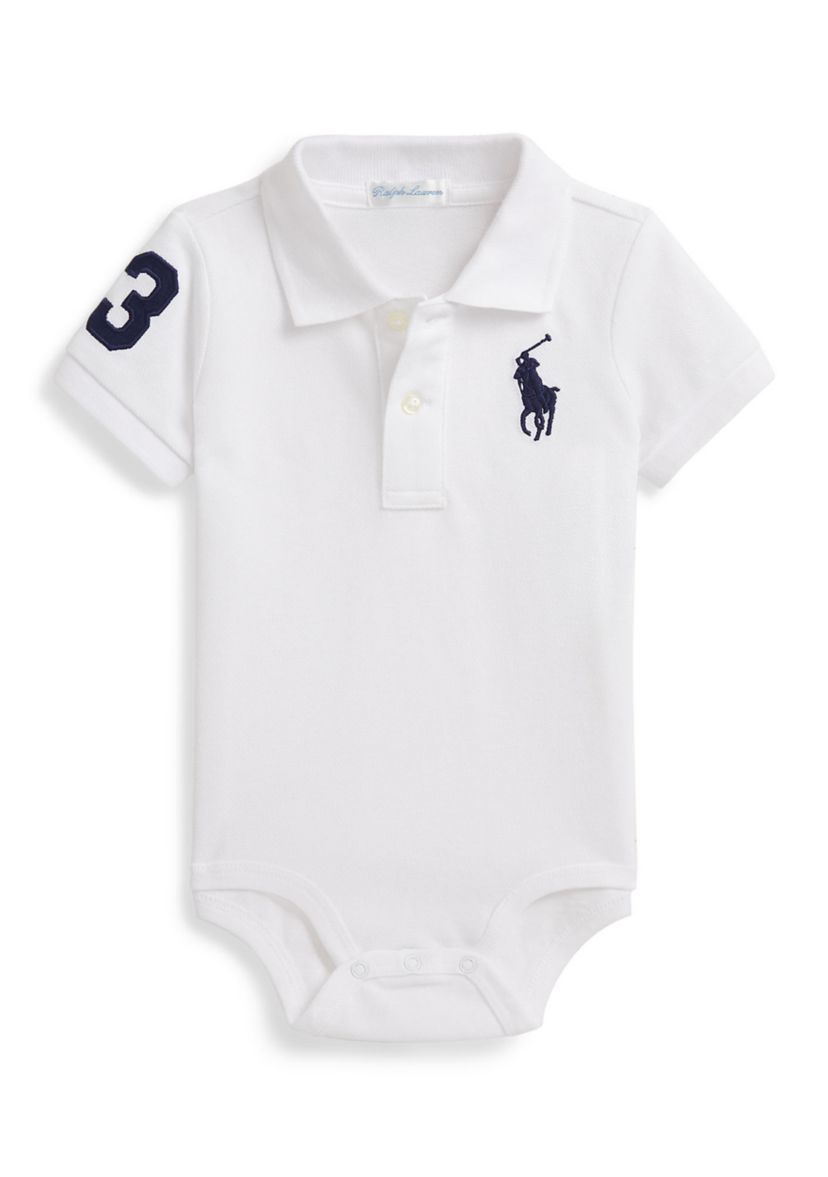 Baby Boys Big Pony Cotton Polo Bodysuit