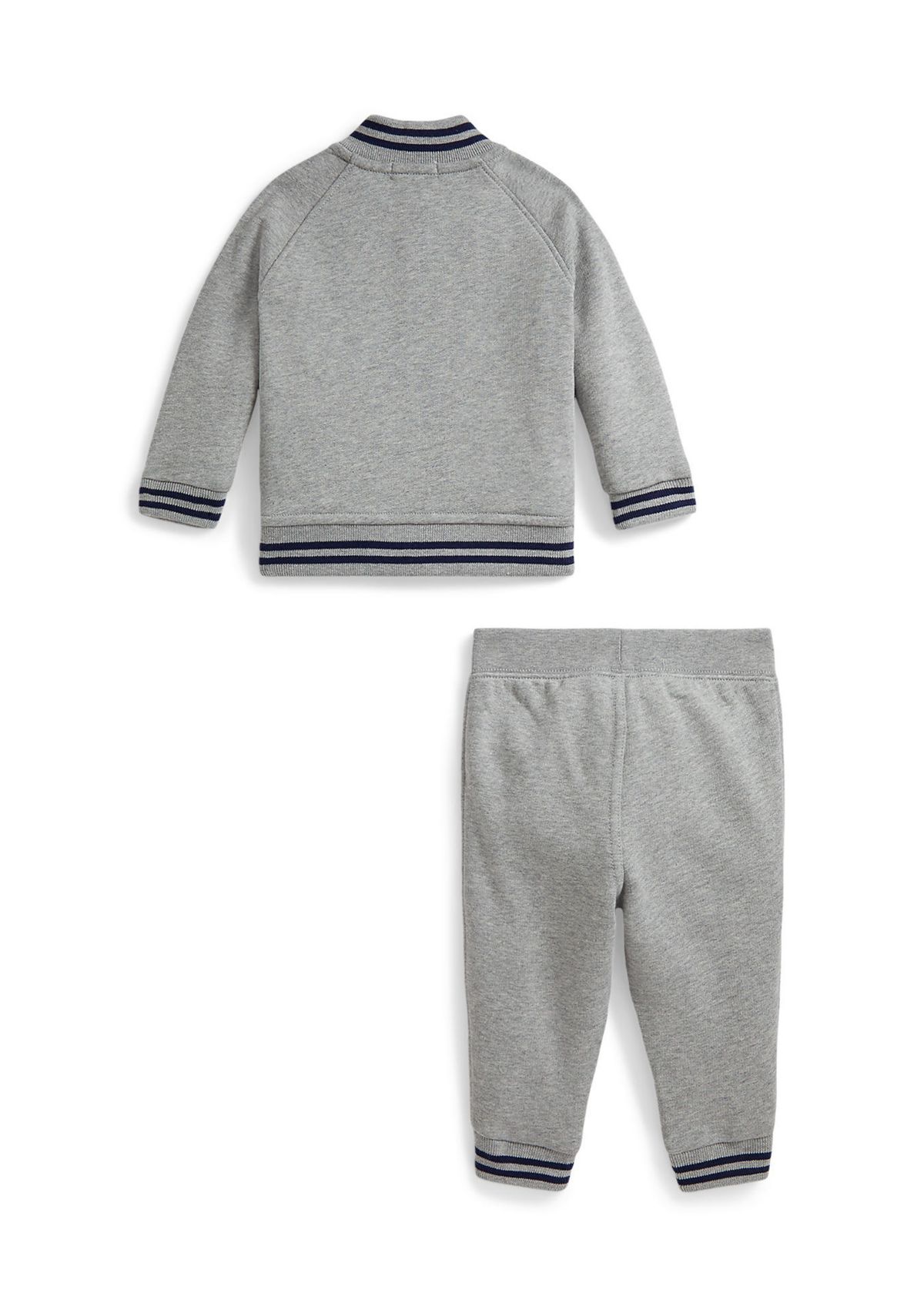 Baby Boys Color-Blocked Crest Mesh Polo Coverall