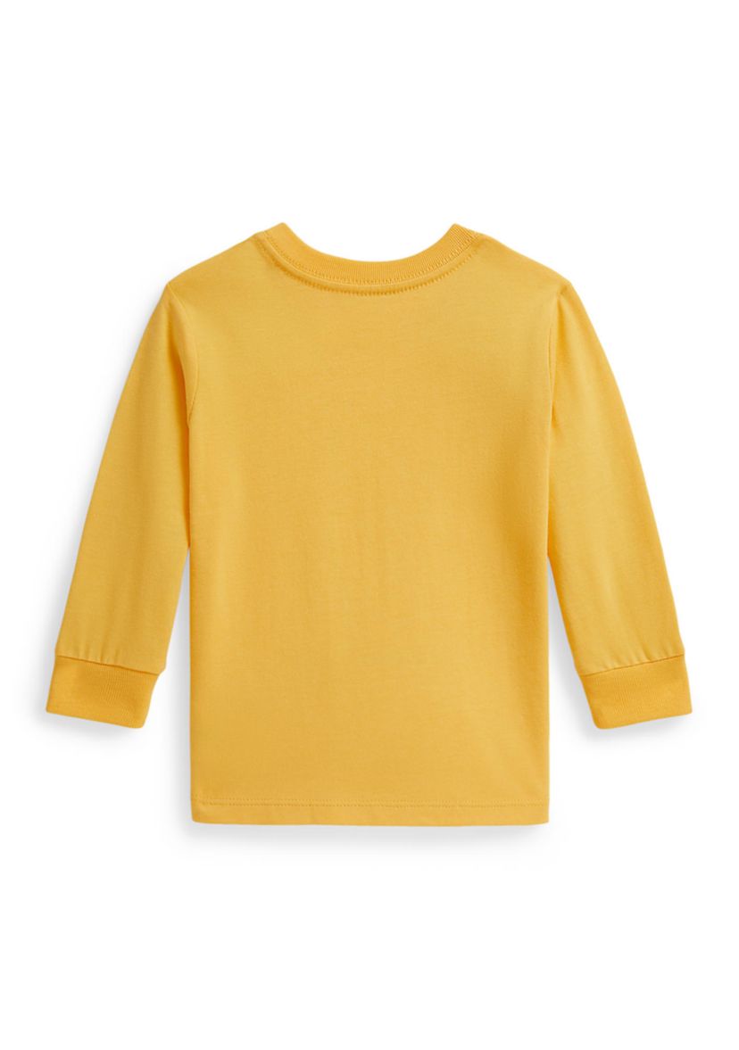 Baby Boys Polo Bear Cotton Long-Sleeve T-Shirt