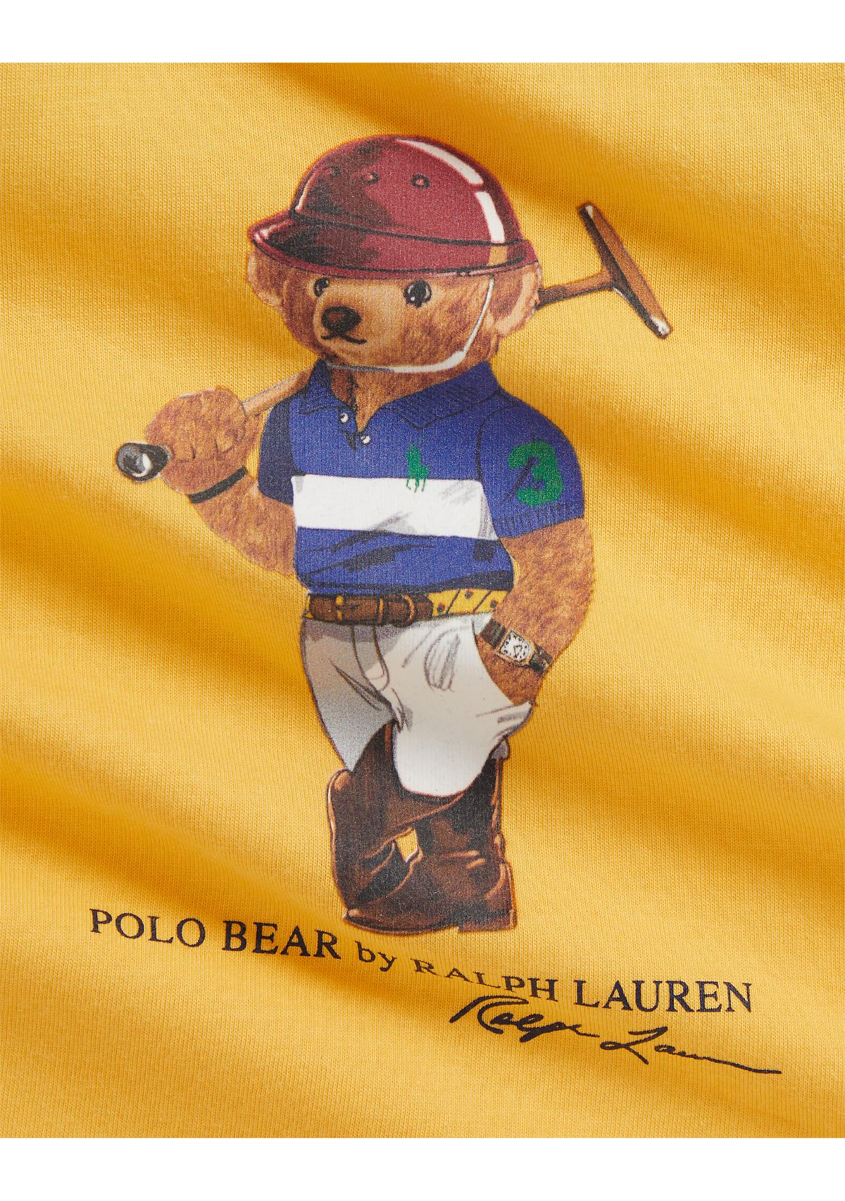 Baby Boys Polo Bear Cotton Long-Sleeve T-Shirt