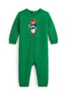 Baby Boys Polo Bear Fleece Coverall