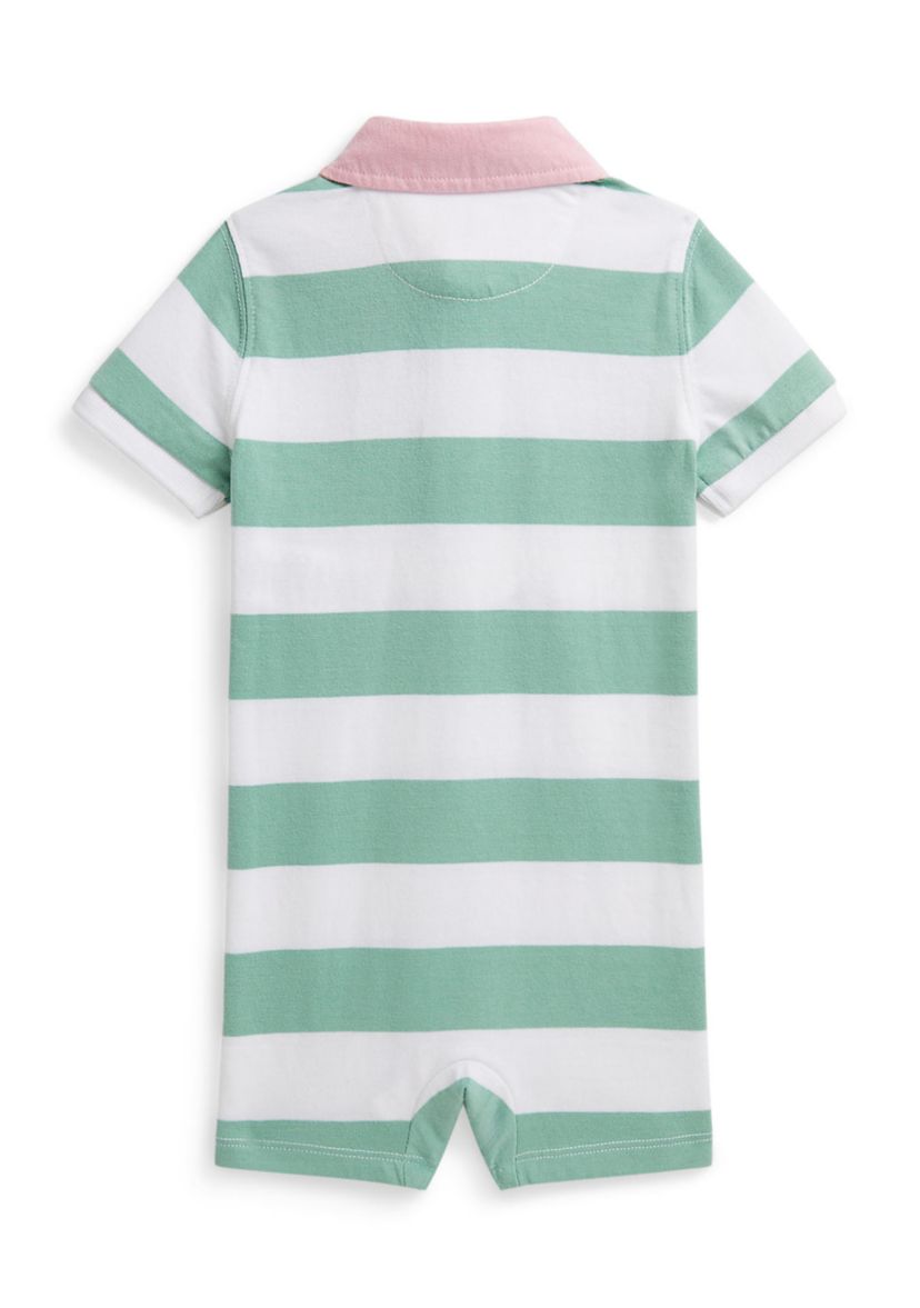 Baby Boys Striped Cotton Rugby Shortall