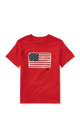 Ralph Lauren Childrenswear Flag Cotton Jersey T-Shirt Toddler Boys | belk