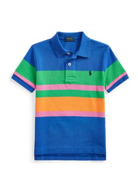 Ralph Lauren Childrenswear Toddler Boys Striped Cotton Mesh Polo Shirt |  belk