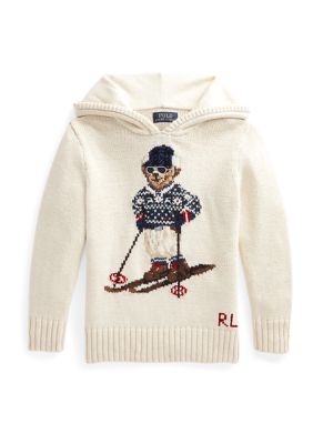 Ralph Lauren Childrenswear Toddler Boys Polo Bear Hooded Sweater | belk