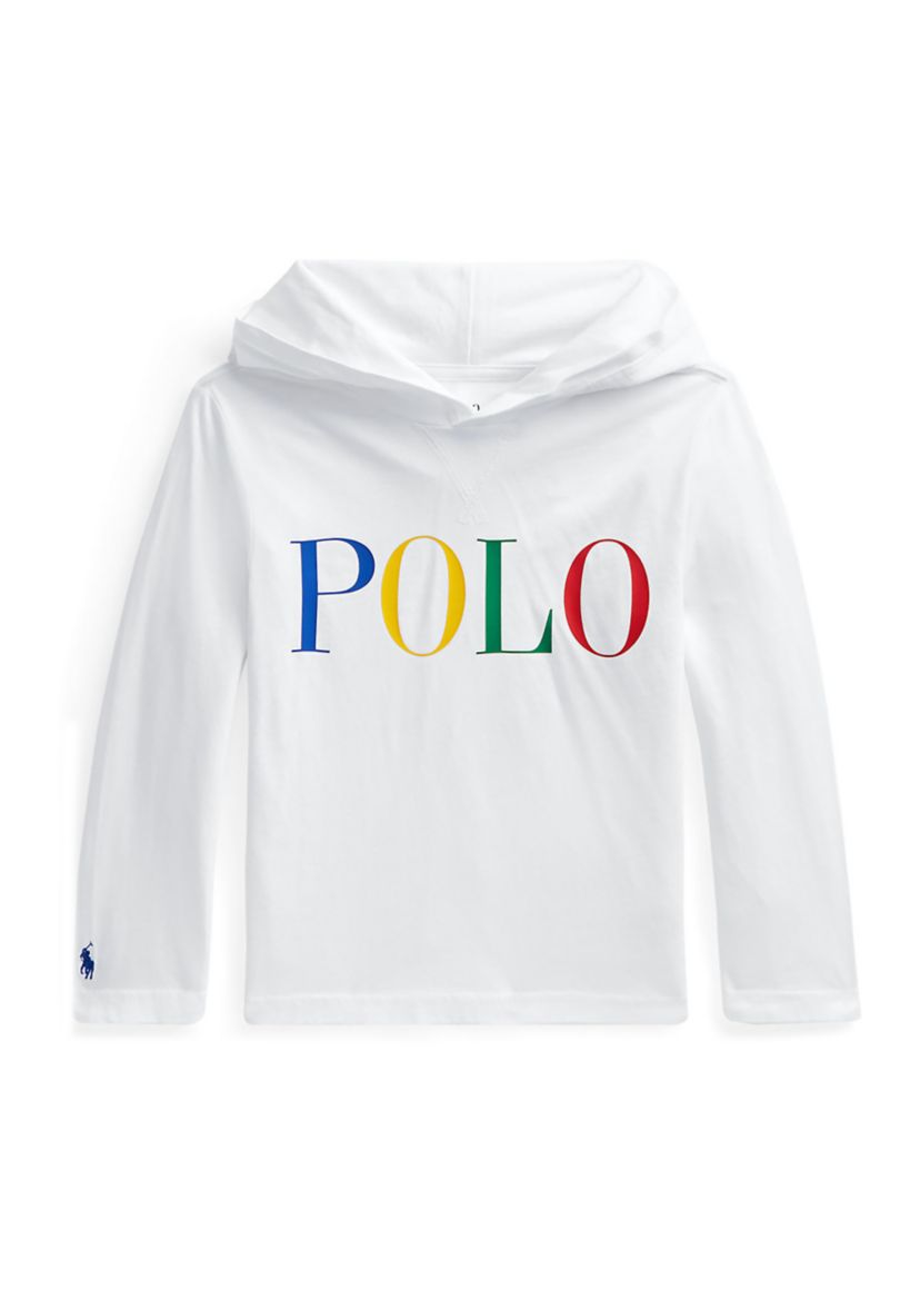 Toddler Boys Logo Cotton Jersey Hooded T-Shirt