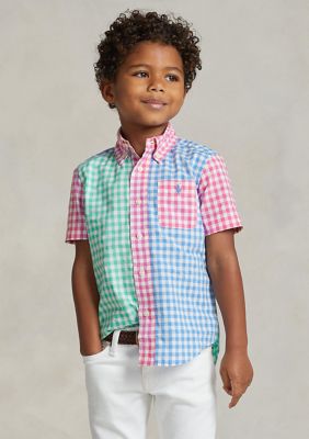 Ralph Lauren Childrenswear Toddler Boys Poplin Short Sleeve Fun Shirt | belk