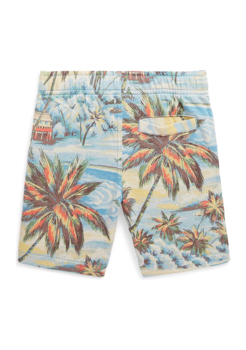 Toddler Boys Tropical Print Spa Terry Shorts